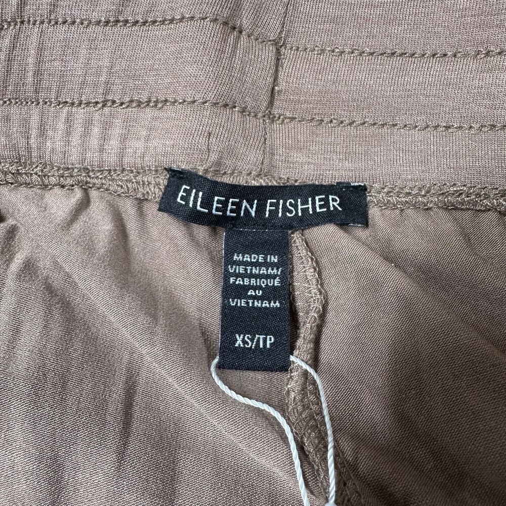 Eileen Fisher NWT Fine Jersey Jogger Pants Easy Fit Ankle Length Barley Size XS - Picture 4 of 10